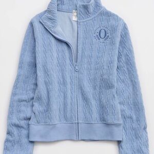 NWT OFFLINE By Aerie Cable Lounge Full Zip